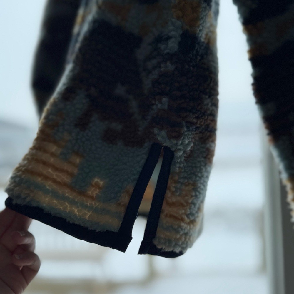 Ll Bean Cozy Multicolor Patterned Quarter Zip Wom… - image 6